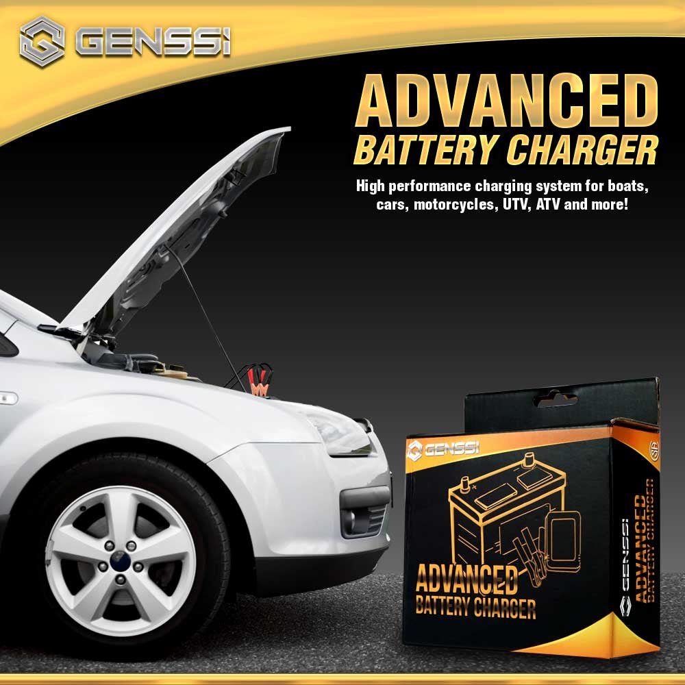 Intelligent Battery Charger 12V DC Trickle Charging - GENSSI Electrical