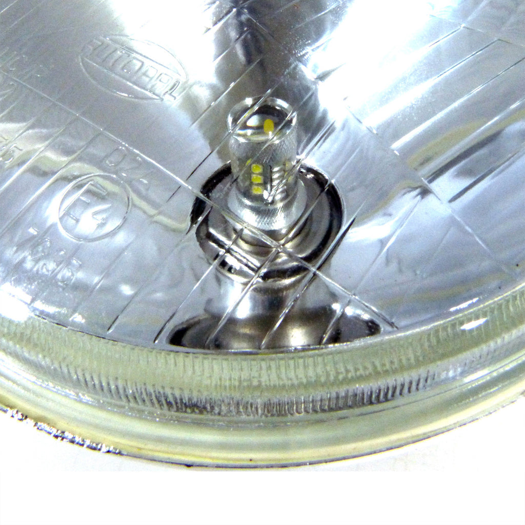 7 Inch Reflector Glass Sealed-Beam Motorcycle Headlights Set Lighting