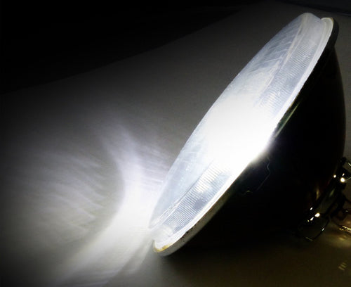7 Inch Reflector Glass Sealed - Beam Motorcycle Headlights Set - GENSSI Lighting