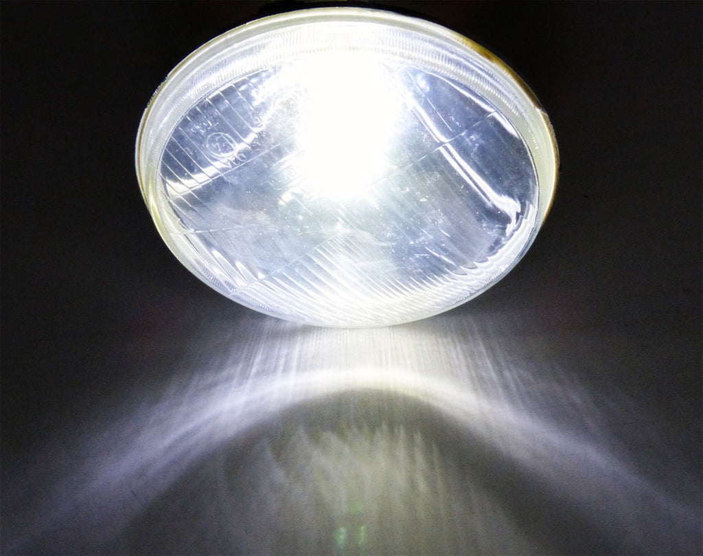 7 Inch Reflector Glass Sealed-Beam Motorcycle Headlights Set Lighting