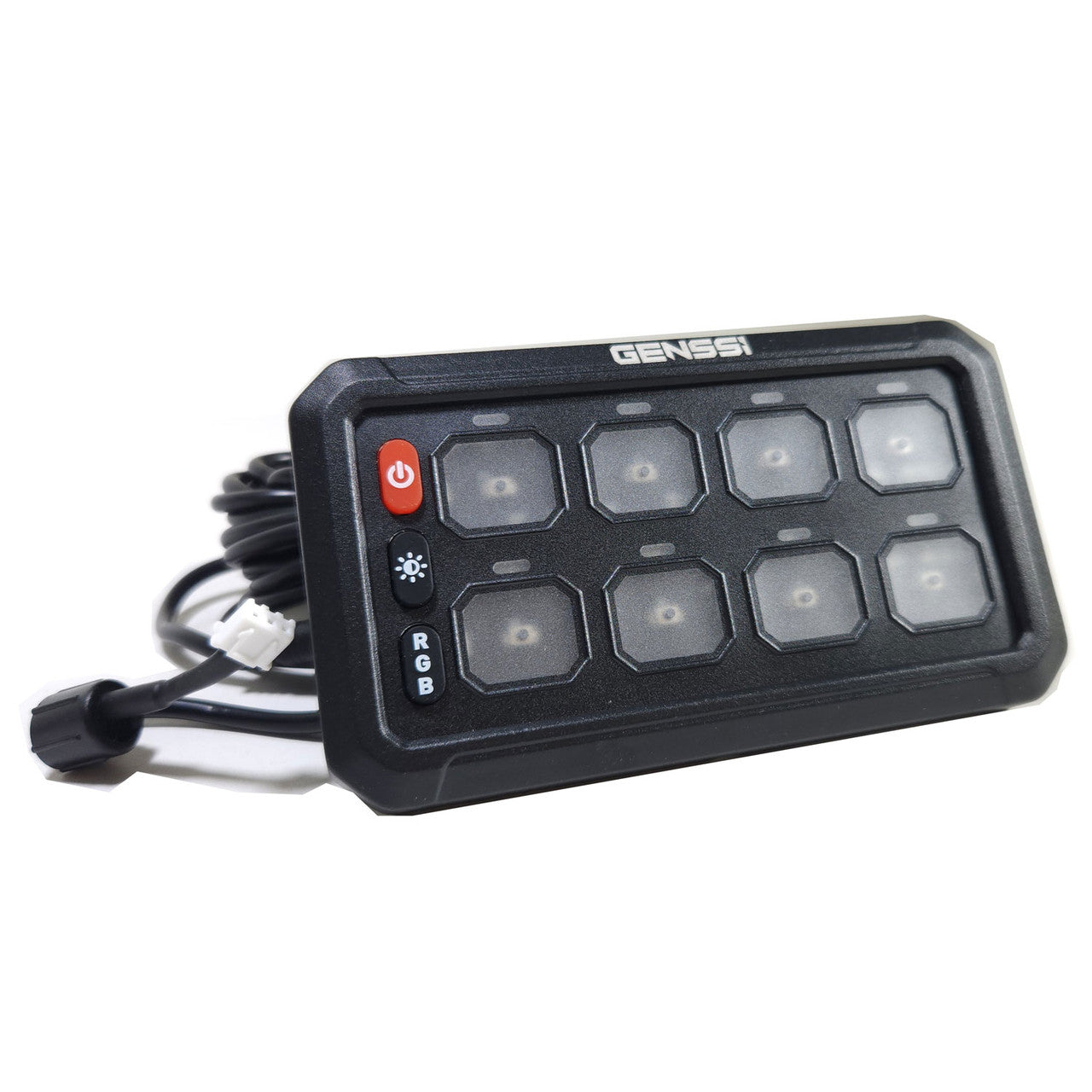 8 Gang Switch Box Panel Relay Kit RGB Multi-Color Electrical