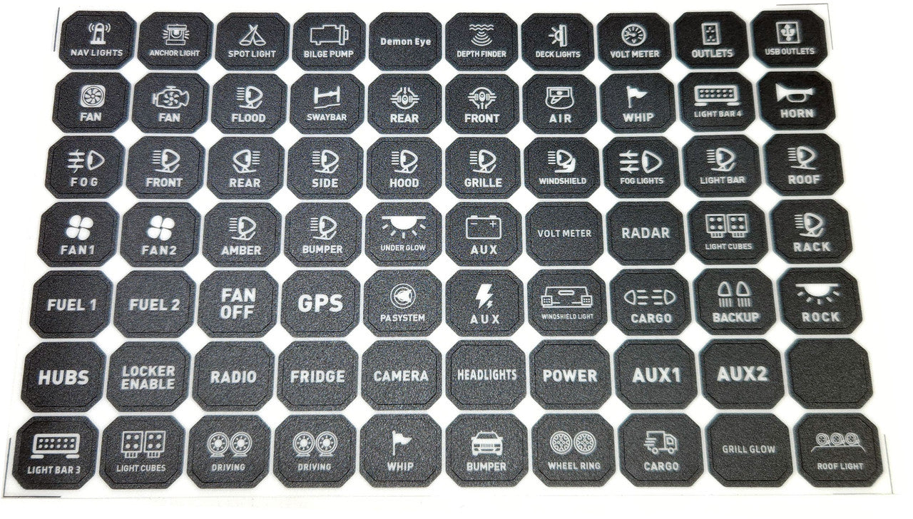 8 Gang Switch Box Panel Relay Kit RGB Multi-Color Electrical