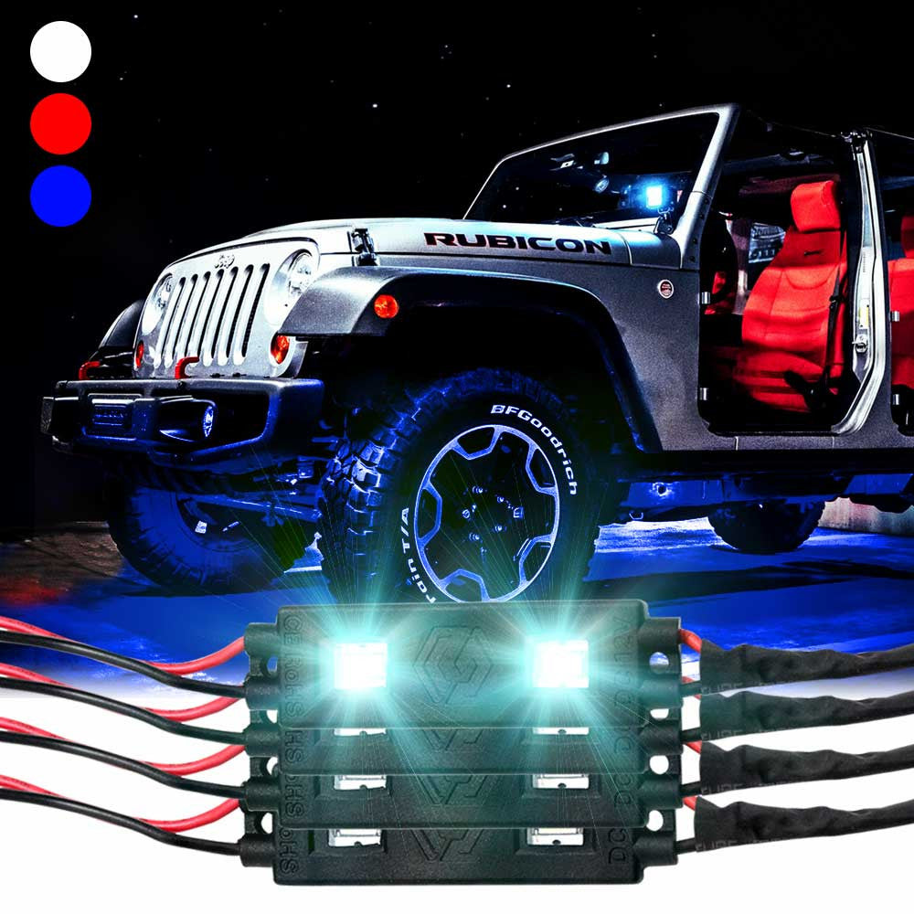 Xtreme LED Rock Lights 4 Piece Set Lighting