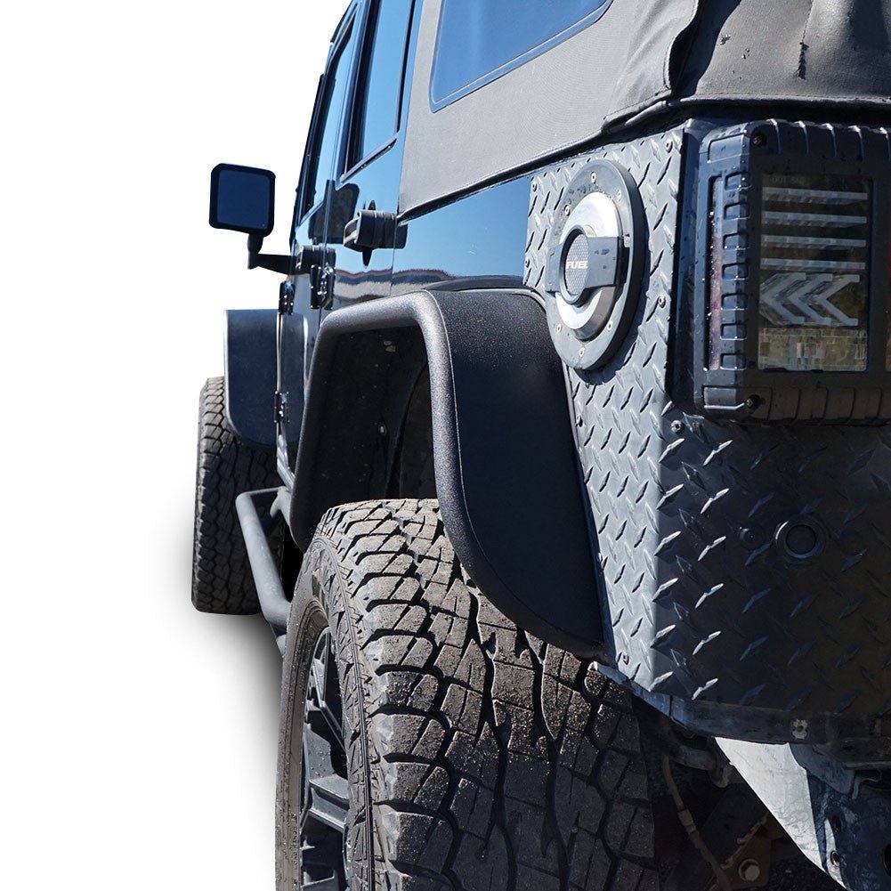Steel Tube Style Metal Fenders for Wrangler JK 2007 - 2018 - GENSSI Exterior Part