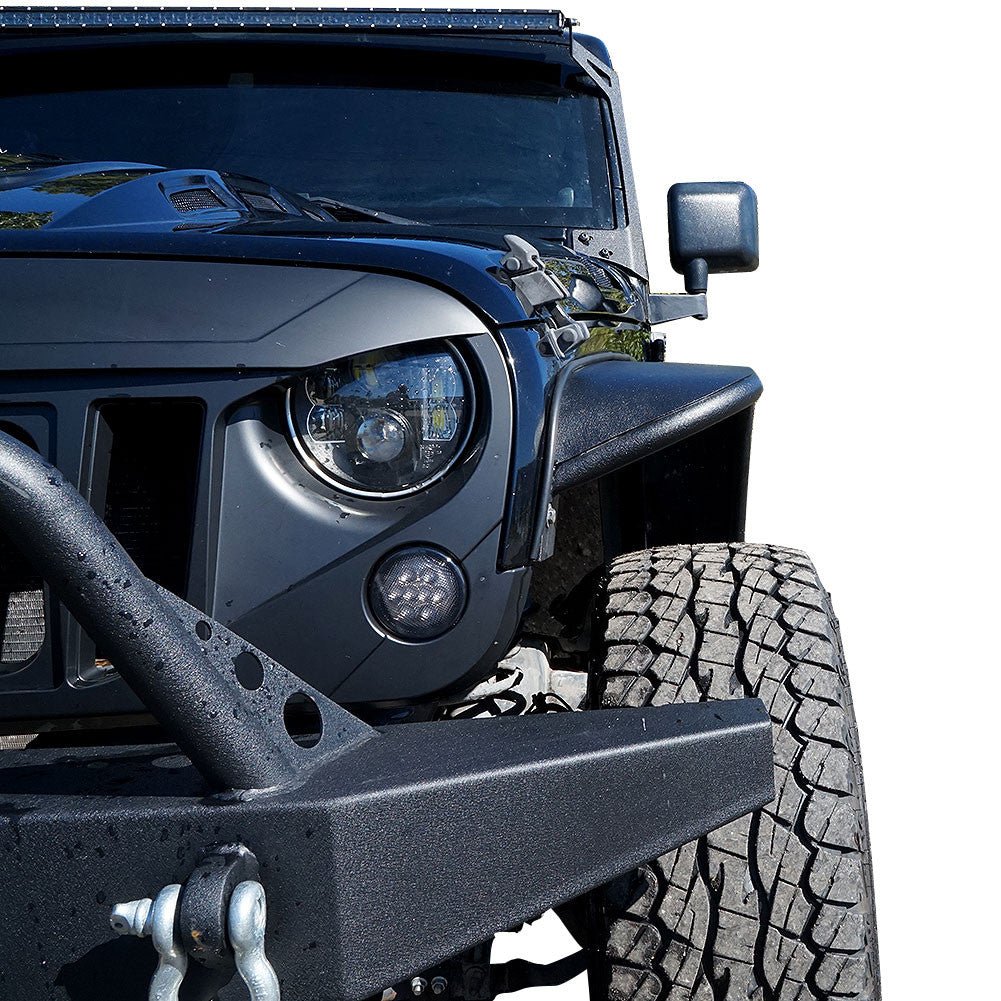Steel Tube Style Metal Fenders for Wrangler JK 2007 - 2018 - GENSSI Exterior Part