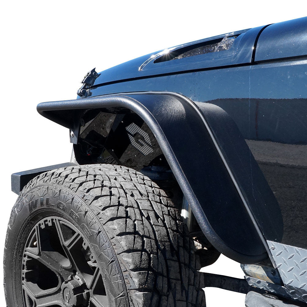 Steel Tube Style Metal Fenders for Wrangler JK 2007 - 2018 - GENSSI Exterior Part