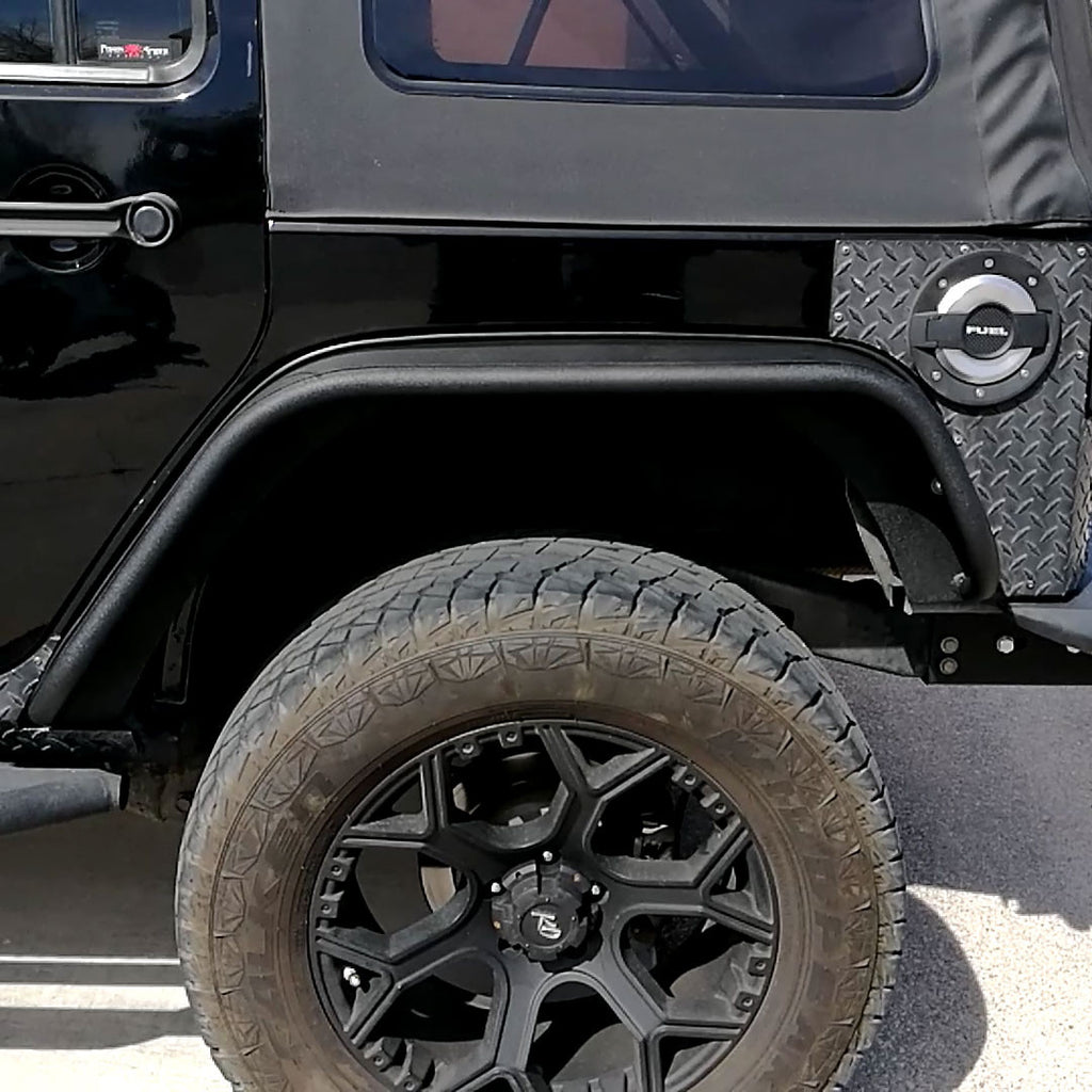 Steel Tube Style Metal Fenders for Wrangler JK 2007 - 2018 - GENSSI Exterior Part