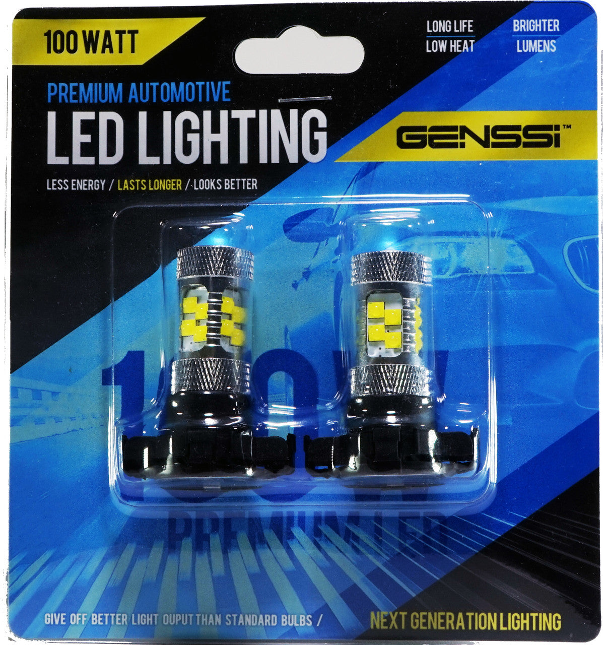PY24W 5200s 100W LED Turn Signal Park Lamp Bulbs (2 Pack) Lighting
