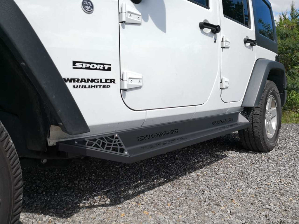 AGGRESSOR Side Steps Rail Steps Rock Sliders 2007-2018 Jeep Wrangler 4dr Exterior Part