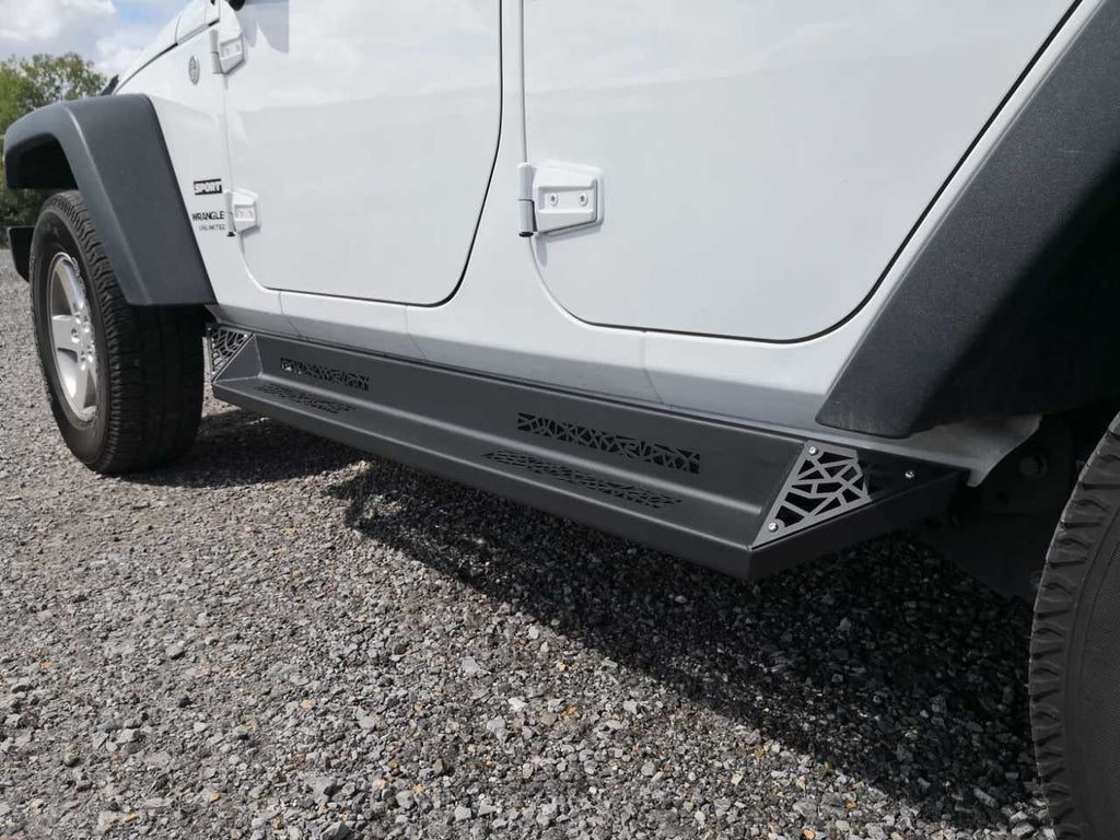 AGGRESSOR Side Steps Rail Steps Rock Sliders 2007-2018 Jeep Wrangler 4dr Exterior Part