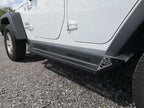 AGGRESSOR Side Steps Rail Steps Rock Sliders 2007 - 2018 Jeep Wrangler 2dr - GENSSI Exterior Part