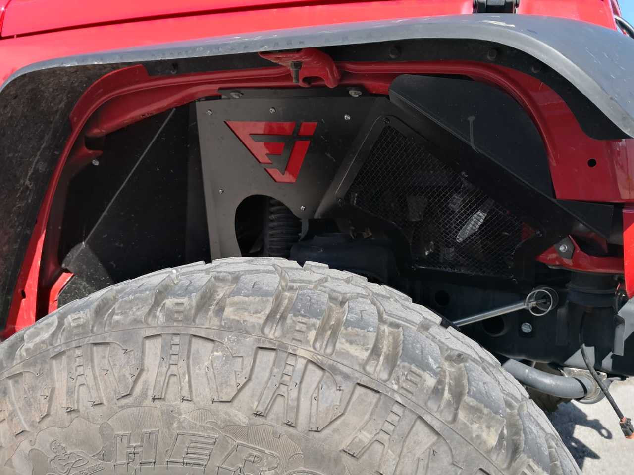 Front Aluminum Inner Fender Liners for Wrangler JL JLU JT 2018 Up Exterior Part