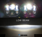 Dual LED Headlight for Harley Road Glide Black Lighting
