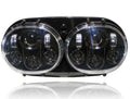 Dual LED Headlight for Harley Road Glide Black Default Title Lighting