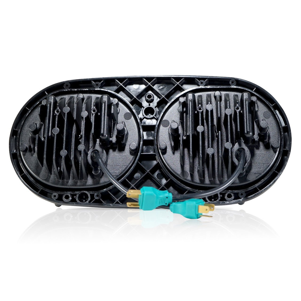 Dual LED Headlight for Harley Road Glide Chrome - GENSSI Lighting