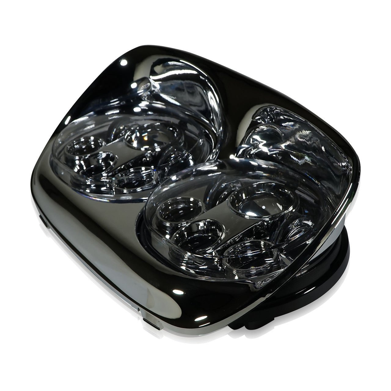 Dual LED Headlight for Harley Road Glide Chrome - GENSSI Lighting