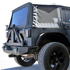 Front and Rear Tire Carrier Rock Crawler Bumpers for Wrangler JK 2007-2018 Bumper