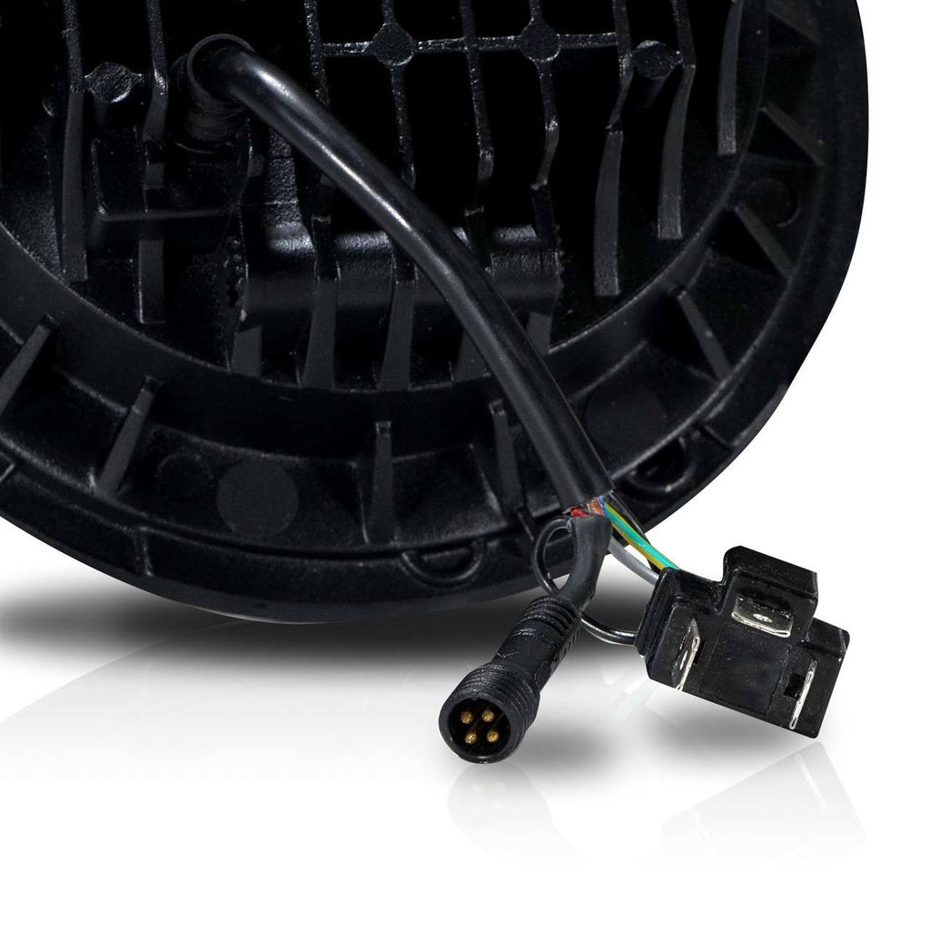 7 Inch HALO RGB Chasing Projector LED Motorcycle Headlight Lighting