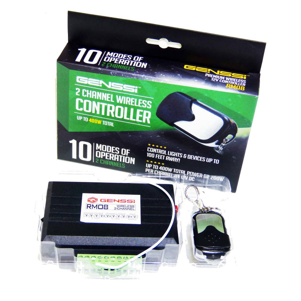 2 Channel High Power Wireless Controller 12V Fade Flashing Patterns Electrical