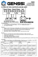2 Channel High Power Wireless Controller 12V Fade Flashing Patterns - GENSSI Electrical