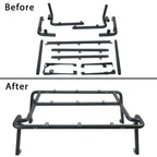 Roof Steel Rack For Jeep Wrangler JK 2 - Door (2007 - 2010) Black - GENSSI Exterior Part
