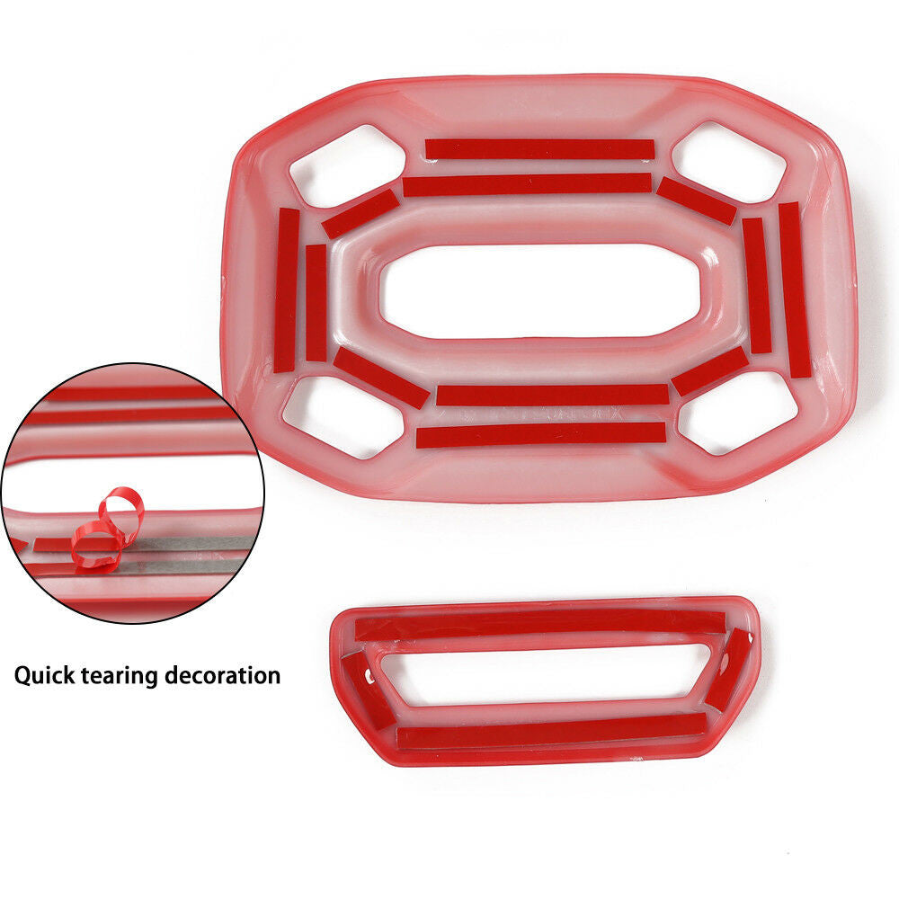 Reading Lamp Light Panel Cover Trim for Jeep Wrangler JL Red 2018-2023 Interior Part