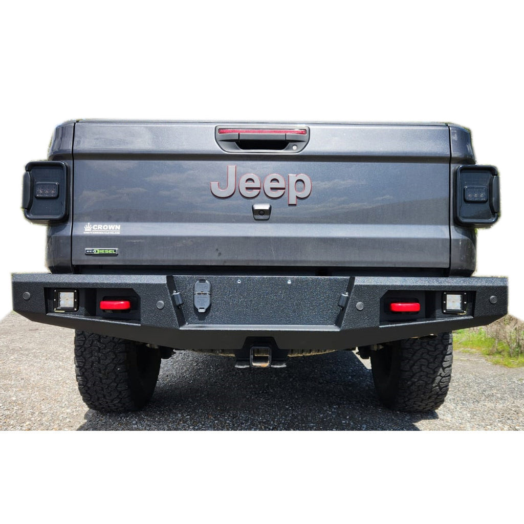 Rear Bumper with Receiver and LED Lights for Jeep Gladiator JT 2018+ Bumper
