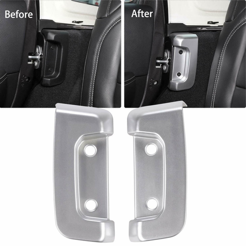 Rear Door Lock Protection Buckle Cover Trim for Jeep Wrangler JL 2018-2023 2pcs Exterior Part