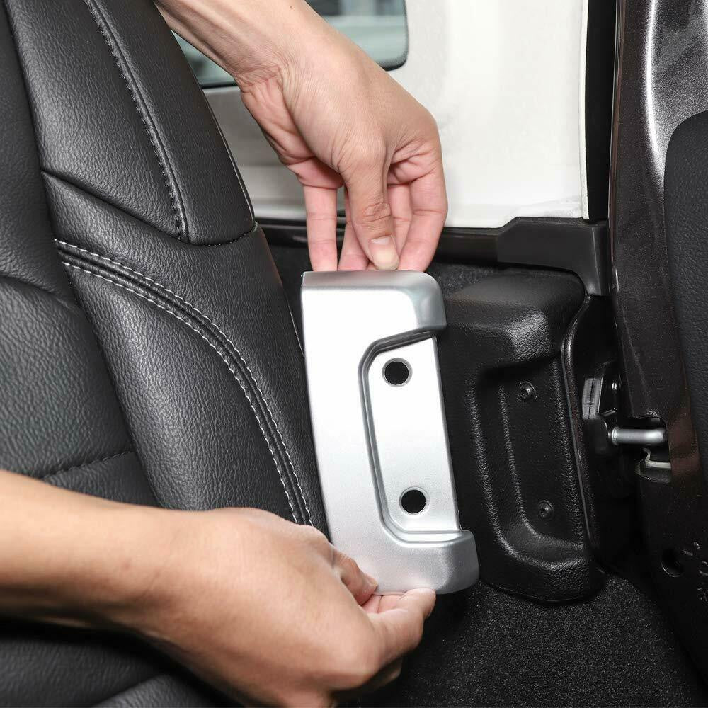 Rear Door Lock Protection Buckle Cover Trim for Jeep Wrangler JL 2018-2023 2pcs Exterior Part