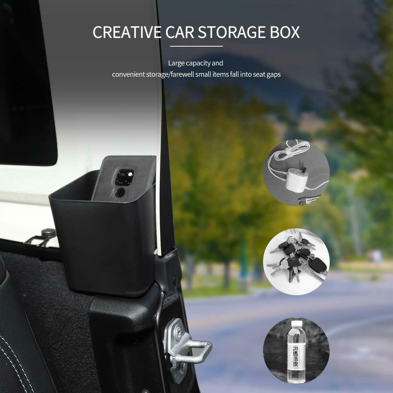 Rear Seat Side Storage Tray Organizer Box for Jeep Wrangler JL Jeep Gladiator Interior Part