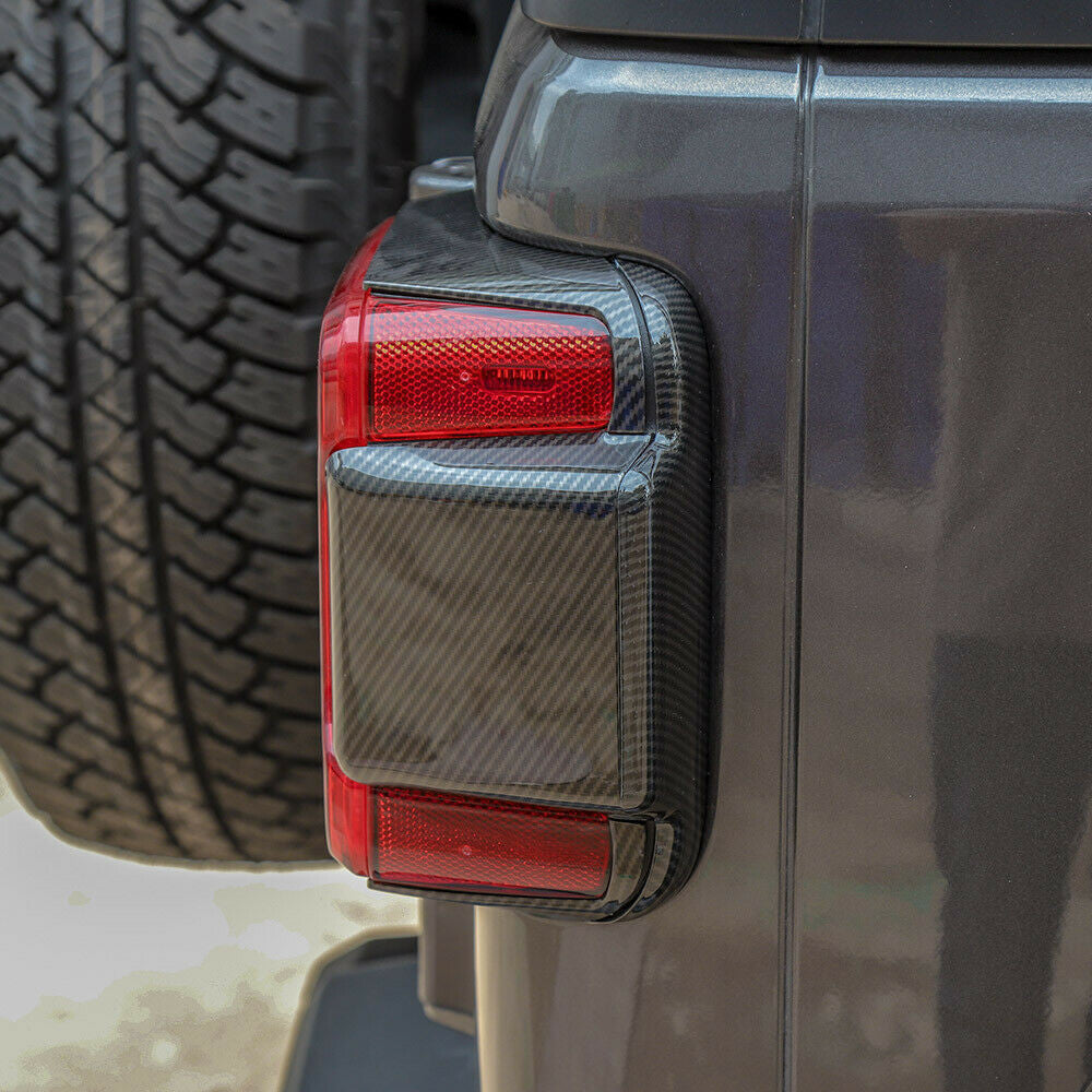 Rear Tail Light Lamp Panel Frame Trim for Jeep Wrangler JL 2018-2023 Carbon Fiber Interior Part