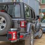 Rear Tail Light Lamp Panel Frame Trim for Jeep Wrangler JL 2018 - 2023 Carbon Fiber - GENSSI Interior Part