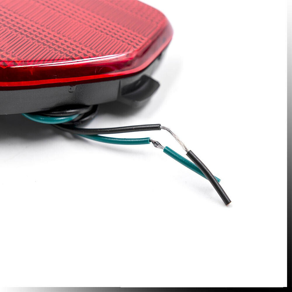 Rear Bumper Reflector Tail Light for Jeep Wrangler JL 2018-2023 Red Lens and LED Lighting