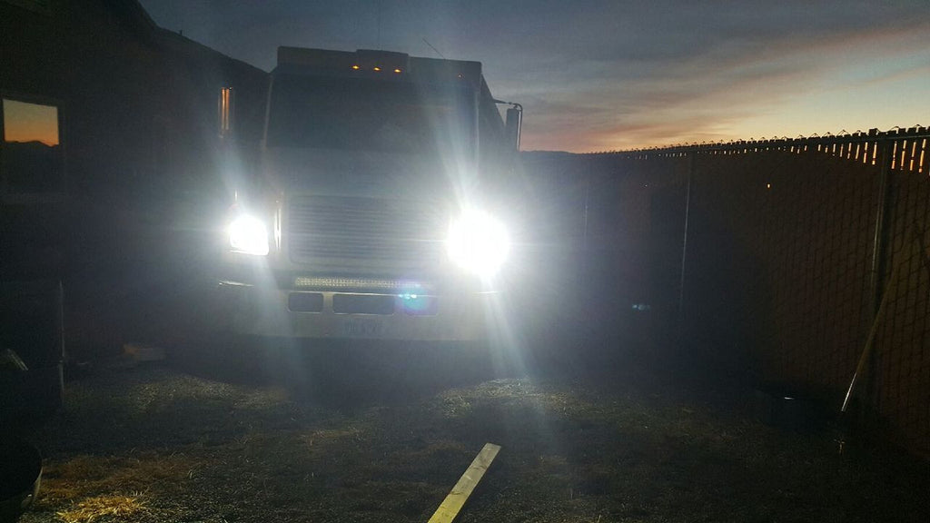 APOLLO LED Black Projector Headlights for XJ and YJ Lighting