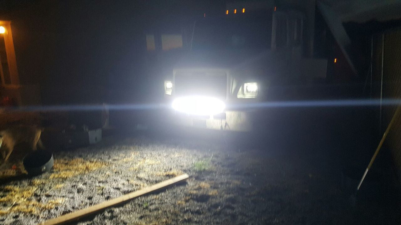 APOLLO LED Black Projector Headlights for XJ and YJ Lighting