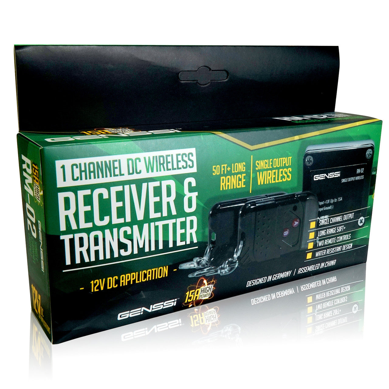 1 Channel High Power 15A On/Off Wireless Remote Controller 12V Electrical