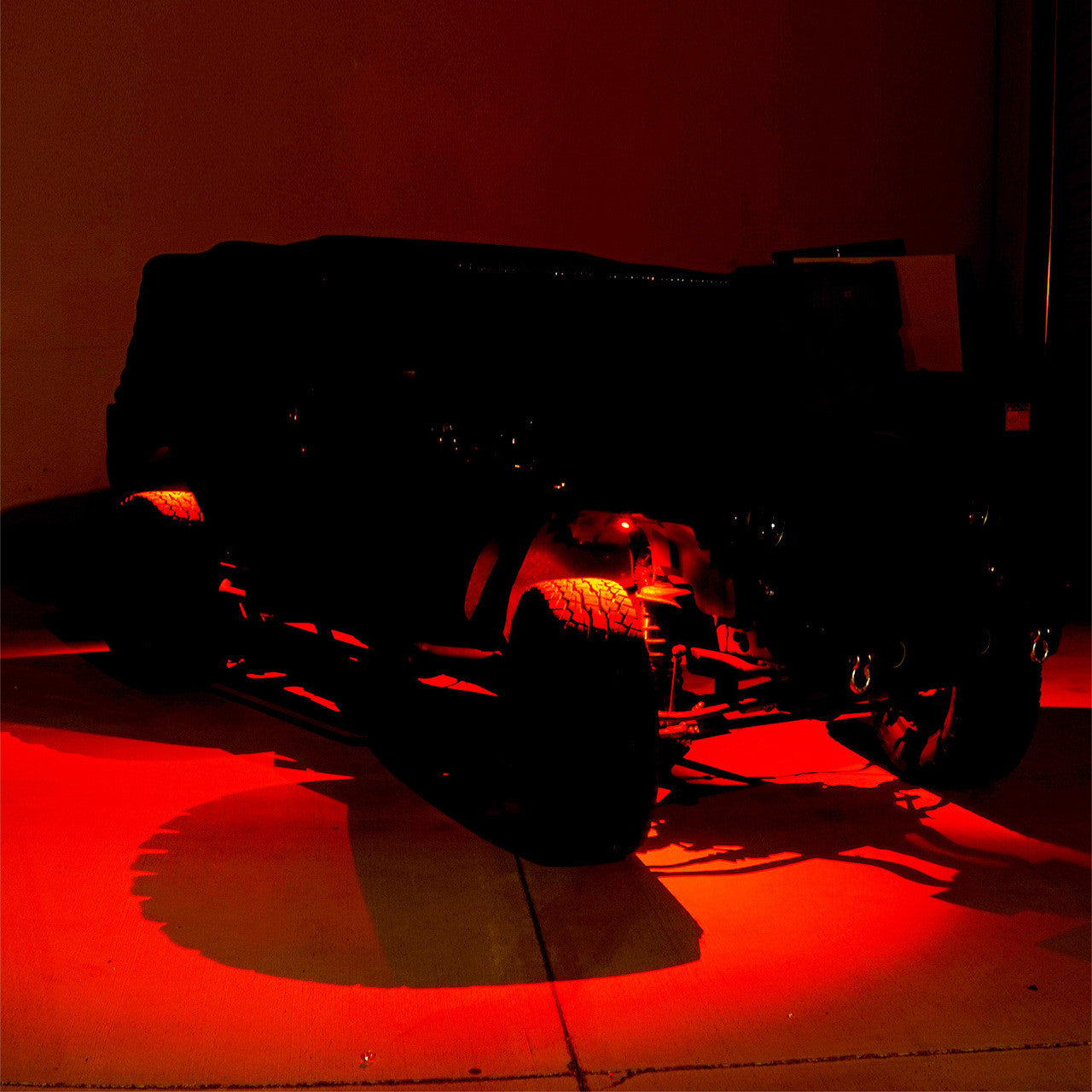 LED Under Body Rock Lights Color with Bluetooth Controller 8x Lighting