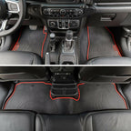 Rubber Floor Mats Waterproof Floor Liners For Jeep Wrangler JL 4Door 2018 - 2023 - GENSSI Interior Part