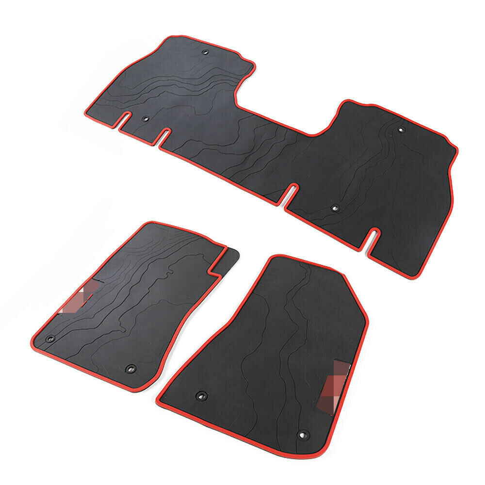 Rubber Floor Mats Waterproof Floor Liners For Jeep Wrangler JL 4Door 2018-2023 Interior Part