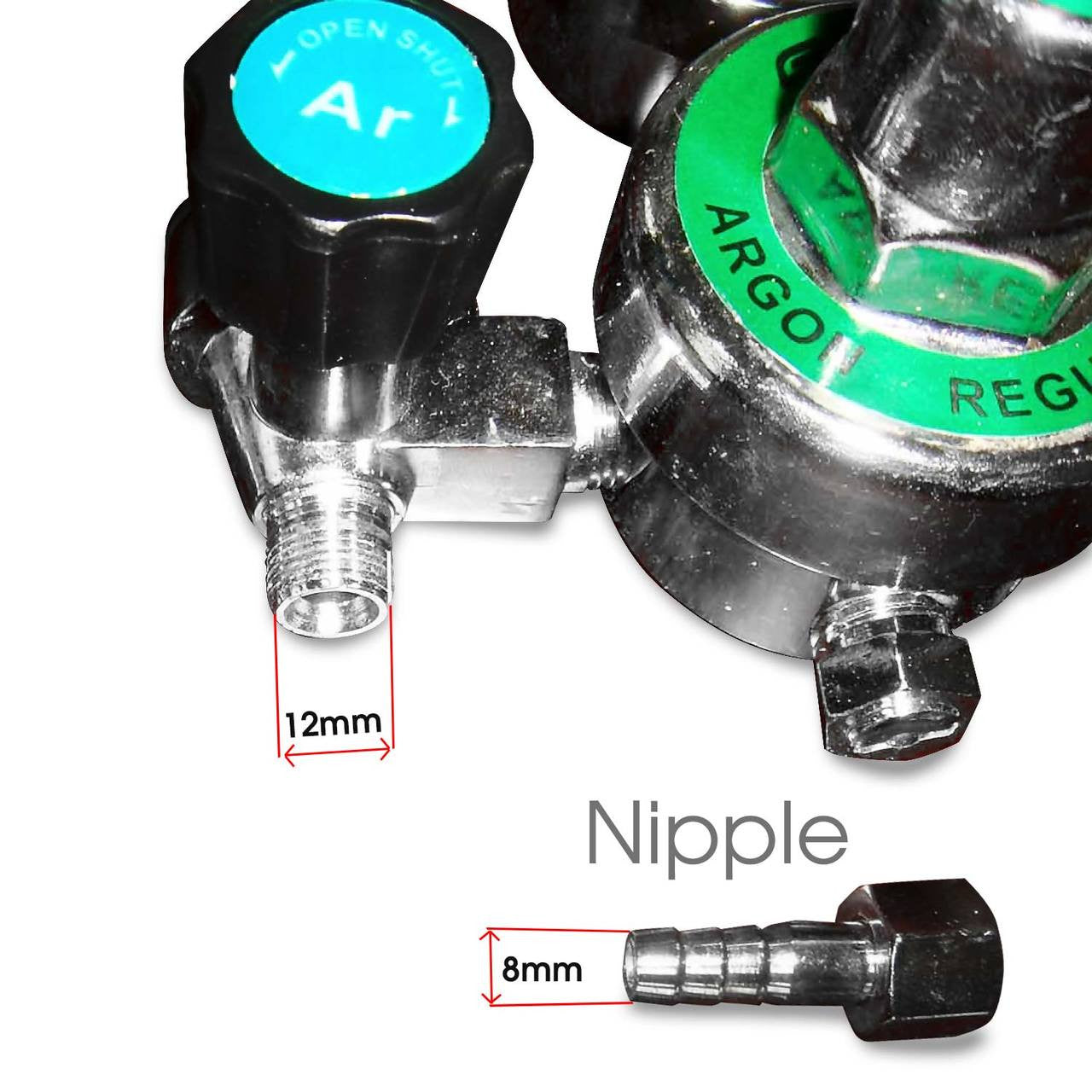 Argon Regulator CO2 Mig Tig Flowmeter Gas Welding Gauge Tools