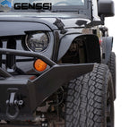 Steel Flat Top Metal Fenders for Wrangler JK 2007 - 2018 - GENSSI Exterior Part