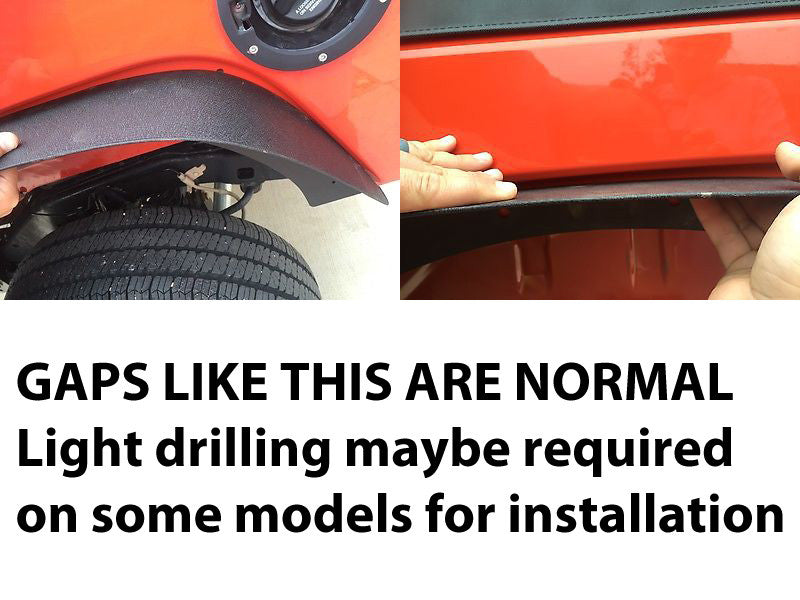 Steel Flat Top Metal Fenders for Wrangler JK 2007-2018 Exterior Part