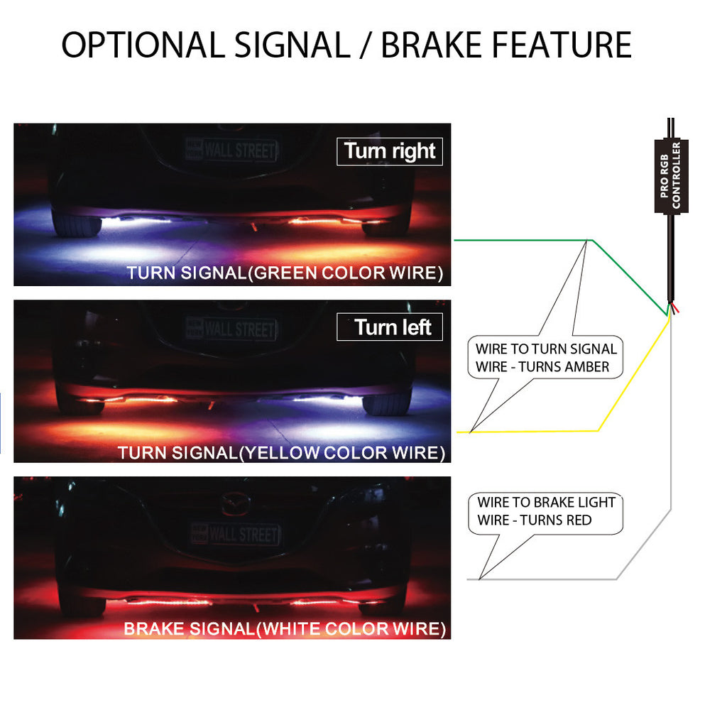 LED Under Body Fender Bumper Kit for Jeep Wrangler Flexible Wireless Lighting