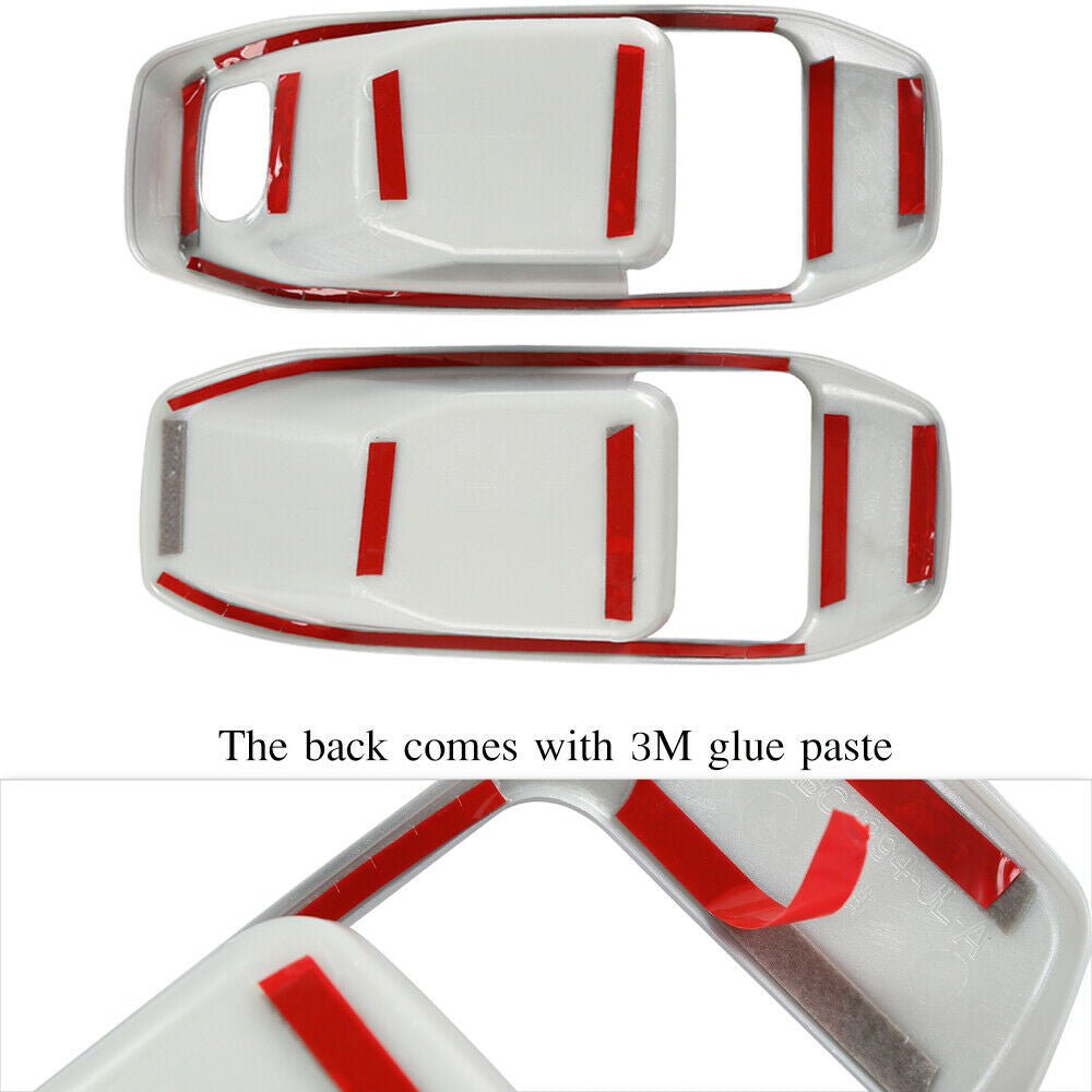 Interior Door Handle Bowl Cover Trim for Jeep Wrangler JL 2018+ - 2023 4 - Door Silver - GENSSI Interior Part