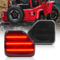 Rear Bumper Reflector Tail Light for Jeep Wrangler JL 2018-2023 Smoke Lens Red LED Default Title Lighting