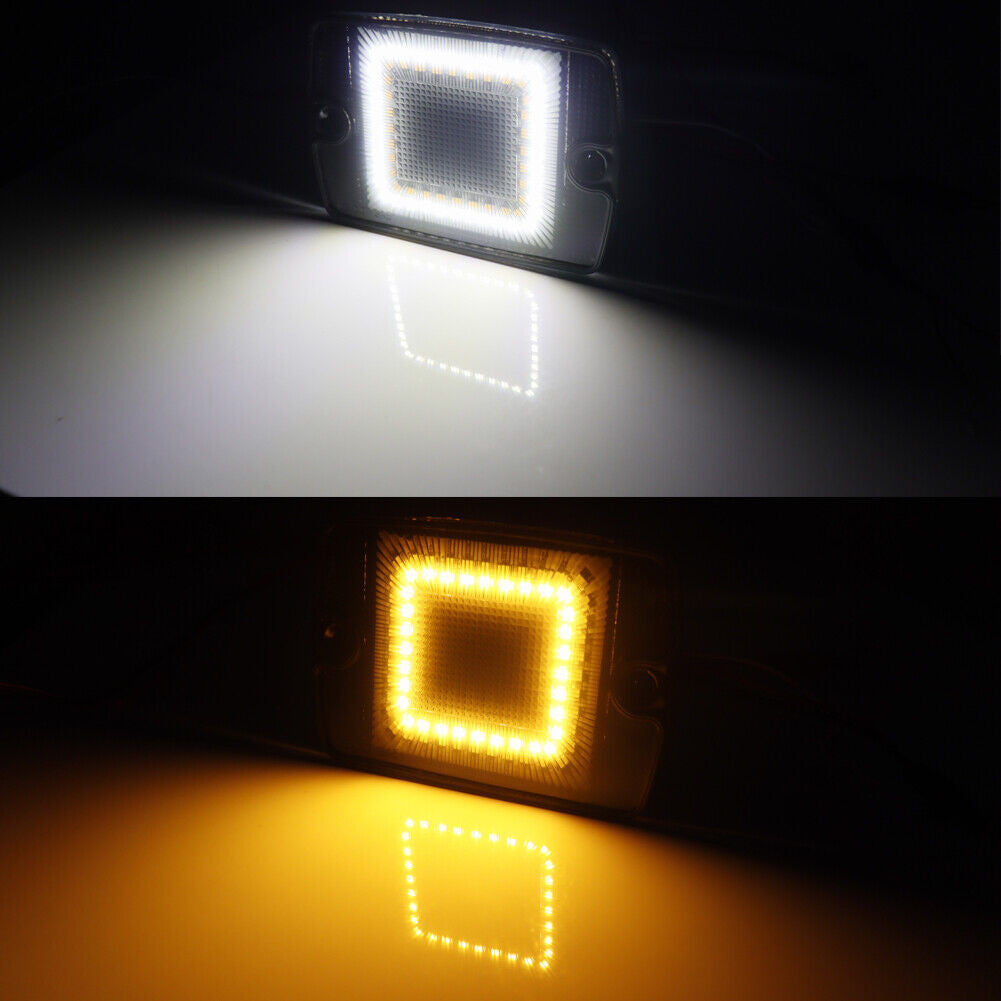 Smoked 3 LED Light Set Tail Lights, Bumper Signals, Fender Side Markers for 1987-1995 Jeep Wrangler YJ Lighting