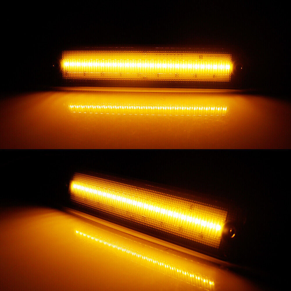 Smoked 3 LED Light Set Tail Lights, Bumper Signals, Fender Side Markers for 1987-1995 Jeep Wrangler YJ Lighting