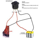 8mm Round LED Lights with 55cm Wire 12V (10 Pack) - GENSSI Lighting