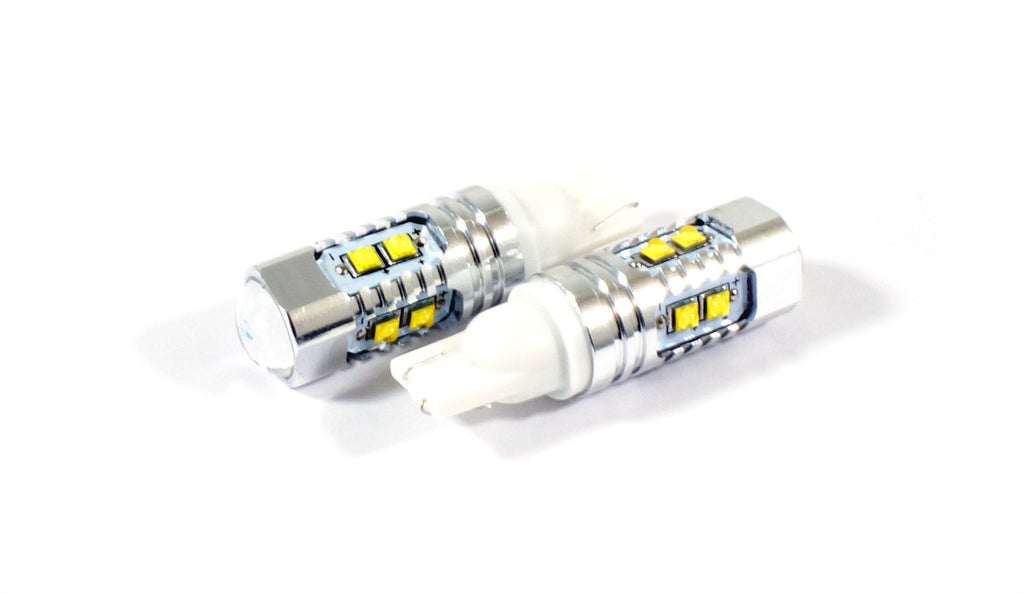 194 168 W5W T10 LED Bulbs 50W Projector (2 Pack) Lighting