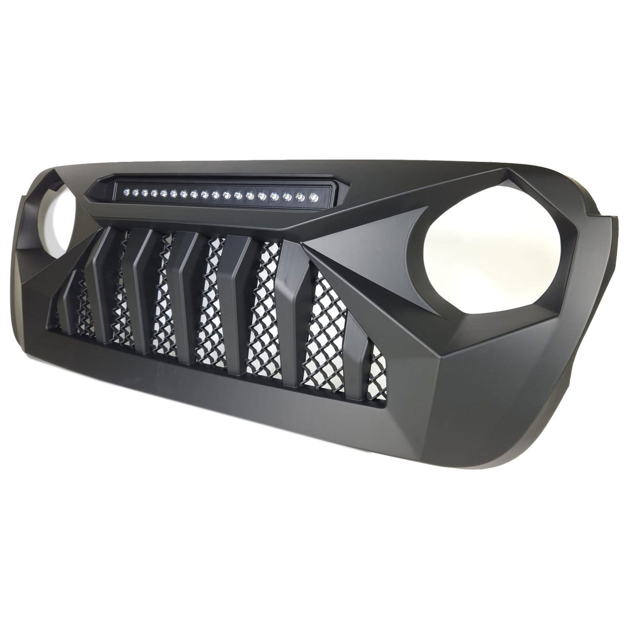 Light Bar LED Grille Grille for Jeep Wrangler JL & Gladiator 2018-2023 Grille
